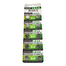 maxell 鹼性電池 LR44 A76 1.5V, 10顆, 1組