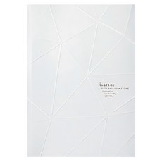 imSTONE 設計師系列 角岩筆記本 25K, 1本, 白色