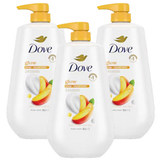 Dove 多芬 輕盈光感沐浴露 芒果杏仁, 3瓶, 905ml