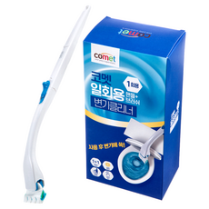 comet 拋棄式馬桶刷組, 白色, 1組