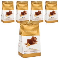 CHOCOLITALY 榛果夾心松露造型巧克力, 完整天然果乾 可可的濃純香味 雙重絕妙滋味, 100g, 5袋