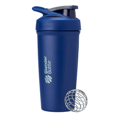 Blender Bottle Strada Stainless Steel 不鏽鋼搖搖杯, 普魯士藍, 710ml, 1個