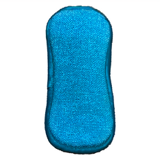 White Magic 超細纖維海綿菜瓜布 海洋藍色系 輕鬆去油不傷碗盤 廚房清潔好幫手, 1個, 1入