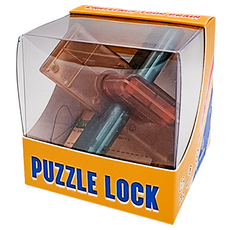 YouRPUZZLE 孔明鎖 大三通 胡桃 L2732 益智玩具 訓練空間思維, 1入