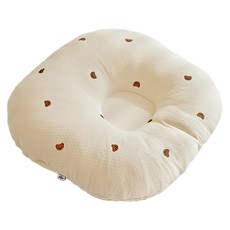 ROTOTO bebe 嬰兒哺乳枕, 獨家專利圓形構造, 防止奶水逆流, 幫助寶寶打嗝, 70 x 70cm, 格紋泰迪款