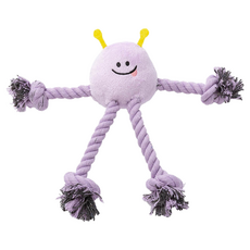 Dogfeet 寵物星球 怪獸 玩具, 潔牙棉繩設計, 適用於貓狗, 1個