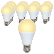 TCP 強凌 8W LED 廣角型節能省電燈泡, 黃光, 10個