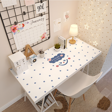 可愛防水防油軟玻璃桌墊, 80 x 140cm, 微笑桃子, 1件