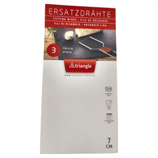 triangle 三角牌 切割絲3件組, 用於起司切割器，7公分，德國不鏽鋼, SA0873, 1組