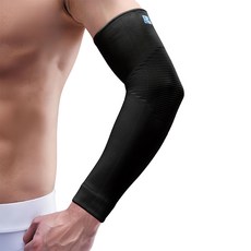 LP SUPPORT 高伸縮型全臂式護套 #668R1 黑色, 1盒