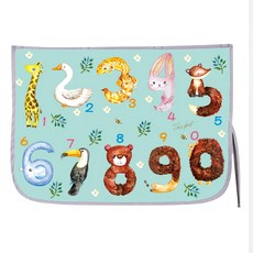 Shinisunne 動物數字 車用遮陽簾 磁吸遮陽簾 台灣製造, 1個, 670x480mm