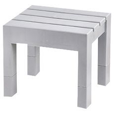 HOUSE 好室喵 巧木方型椅 灰色, 1個