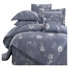 Tencel 希希亞 100支頂級尊爵天絲銀離子, 152 x 188 cm, 蒂希亞紫, 雙人床包兩用被四件組