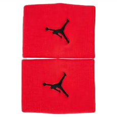 NIKE 耐吉 JORDAN 喬丹 DRI-FIT 單色腕帶 96% 尼龍, 1SIZE, 紅色, 1組