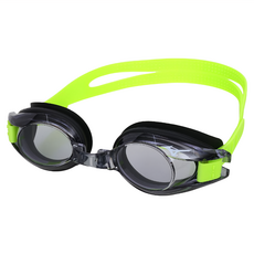 Mizuno 美津濃 兒童泳鏡 抗UV N3TFB60000, 煙灰色 + 綠色, 1個