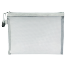 小麥購物 簡約網紗筆袋 G069 A4 26g, 5個, 灰色