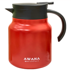 AWANA 316不鏽鋼摩登咖啡壺 MD-1000D 520g, 紅色, 1L, 1個