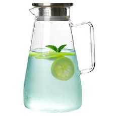 日本FOREVER 耐熱玻璃把手水壺, 耐熱玻璃把手, 1.8L, 1個, 12 x 12 x 23.5cm, 1.8L, 630g