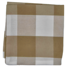 無印風大地色格紋抱枕套