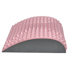 QiMart 多部位腰椎伸展按摩放鬆輔助墊, EVA材質軟墊 30x24x8.5cm, 蜜桃粉, 1個