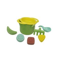 VIKINGTOYS 夏日沙灘玩沙工具組 快樂微笑 Set, 瑞典品牌 原裝進口 專為幼童設計的安全玩具 通過全球多項檢驗, 莫蘭迪色系, 1組