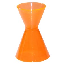 bargogo 巴果果 塑料量杯, 1 1/2 & 3oz, PS材質, 透明色/透明藍/透明綠/透明粉/透明橘, 橘色, 1個