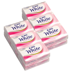 Kao 花王 White 香皂組, 清新花香, 滋潤保濕, 130g, 12個