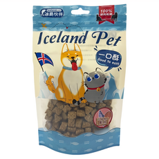 Icelandpet 冰島伙伴 全原肉乾鮮一口酥, 1包, 100g, 白身魚 + 鮭魚塊