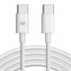 GOOSPERY Type C-Type C快速充電線 白色 1個 1m