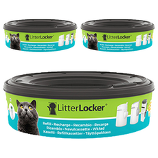 LitterLocker 貓咪鎖便桶專用垃圾袋匣 177mm 3個, #S0024523670426