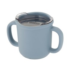 Edison 矽膠學習水杯 附杯蓋, 藍色, 200ml, 1個