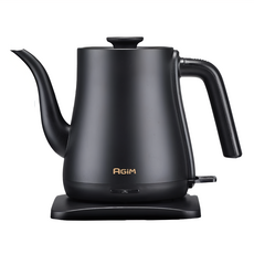 AGiM 法國阿基姆 鈦鋼快煮壺 EK-1016, 醫用級316不鏽鋼壺體, 英國Strix高規格溫控器, 360度分離式加熱底座