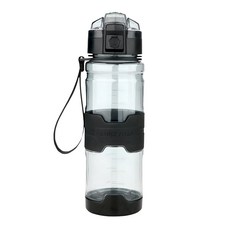 UPSTYLE Tritan 健身水壺, 1個, 透明黑, 500ml