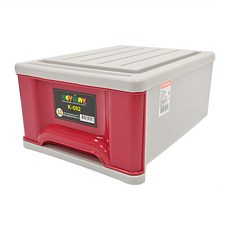 KEYWAY 聯府 抽屜整理箱 K092 355 x 283 x 177mm 9.6L, 紅色, 1個