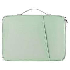 HONG JIN ipad平板收納包 手提款, 清新綠, 多層收納, 適用多種尺寸, 輕巧便攜, 1個