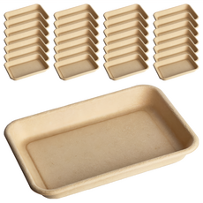 植纖盤 22號 450ml 一次性餐盤, 25個, 20組