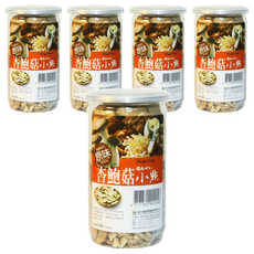 Global Garden 盛花園 杏鮑菇原味脆片小點, 全素可食, 日本原生種新鮮杏鮑菇製成, 低溫處理, 含豐富菇體多醣體, 無防腐劑, 130g, 5罐