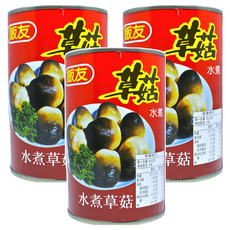 飯友 草菇 可炒、燴、燒、釀、蒸 食用前需加熱調理, 425g, 3罐