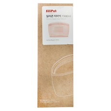 SiliPot 鉑金矽膠料理儲存袋 L 1500ml, 粉色, 1個