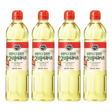 CJ BEKSUL 白雪 純淨2倍濃蘋果醋, 900ml, 4瓶