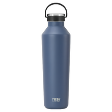 TYESO 泰碩 304不鏽鋼運動水壺, 深灰藍, 900ml, 1個