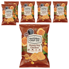 NATURAL CHIP CO. 波浪厚片洋芋片 蜂蜜雞汁口味 100%澳洲生產馬鈴薯, 175g, 6包