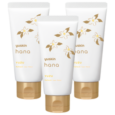 Yuskin 悠斯晶 花漾護手霜 高保濕, 柚子花, 50g, 3條