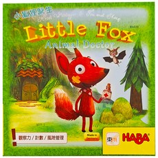 HABA 小狐狸醫生桌遊，培養觀察力、計數能力和風險管理能力，適合4歲以上兒童, 混和顏色, 1組