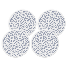 小麥購物 硅藻土杯墊 G674 100g, 4個, 樹葉