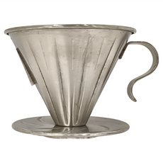 Pearl Horse 寶馬 不鏽鋼咖啡濾器 TA-S-02-ST 錐形濾器, 1個, 1~4人用