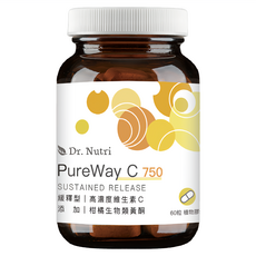 DAIWA Dr.Nutri 維生素C膠囊 750毫克 柑橘生物類黃酮, 60顆, 850mg, 1罐