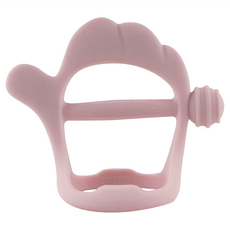 SiliPot 韓國 美力沽 造型固齒器, 無毒 無雙酚A, 可熱水消毒, 幫助按摩牙齦, 單件, 丁香紫, 1個