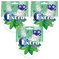 Extra 益齒達 薄荷脆皮魔立方無糖口香糖, 57.2g, 3包