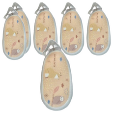 KOKUYO 國譽 mofumofu 好黏便利貼, 76x34mm, ABS樹脂 聚苯乙烯, 淺褐色, 6個